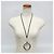Collana Pendente Intrecciato Grand Kyoto Loop di Hermès Nero Bianco - vista 18