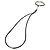 Collana Pendente Intrecciato Grand Kyoto Loop di Hermès Nero Bianco - vista 4