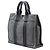 Hermès Borsa Fourre Tout PM in Tela Grigia Marrone Grigio antracite - vista 2