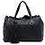 Borsa a tracolla in pelle nera martellata Gucci Nero
