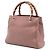 Bamboo Borsa shopper piccola in pelle di vitello marrone con bambù Gucci Carne - vista 2