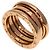 Bulgari Anello B-zero1 a 2 bande in Oro Rosa Bvlgari D'oro
