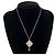Collana in strass argento con motivo Coco Mark di Chanel - vista 2