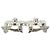 Orecchini placcati con motivo Turnlock di Chanel Coco Mark Argento - vista 5