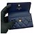Tarjetero de piel de caviar Chanel Boy Azul marino - vista 7