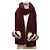 Stola Fendi bordeaux in lana Bordò