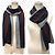 Collo in misto cashmere Gucci Marrone Bordò Blu navy - vista 2
