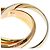 Anello Trinity Cartier in oro giallo 18K - vista 8
