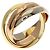 Anello Trinity Cartier in oro giallo 18K D'oro - vista 2