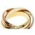 Anello Cartier Trinity #51 in oro giallo 18K - vista 7