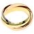 Anello Trinity Cartier in oro giallo 18K - vista 3
