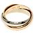 Anello Trinity Cartier in oro giallo e rosa 18K - vista 3