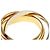Anello Trinity Cartier in oro giallo e rosa 18K - vista 7