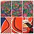Foulard Hermès Carre 90 in seta rosso multicolore - vista 2