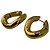 Pendientes de aro dorados Balenciaga