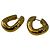 Pendientes de aro dorados Balenciaga - vista 2