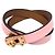 Bracciale Charm Mini Kelly Double Tour Hermès Rosa