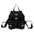 Saffiano Mochila de nylon e couro com logo triangular Prada Preto  - vista 1