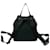 Saffiano Mochila de nylon e couro com logo triangular Prada Preto  - vista 3
