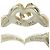 Tiffany & Co Anello combinato con nastro a forma di cuore Tiffany Argento D'oro - vista 3
