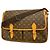 Borsa a Spalla Gibeciere GM Monogramma Louis Vuitton Marrone