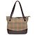 Burberry Nova Check Tote aus Canvas im kleinen Format Beige