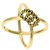 Anello Gucci GG Running in oro giallo 18K con diamanti