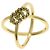 Anello Gucci GG Running in oro giallo 18K con diamanti - vista 2
