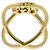 Anello Gucci GG Running in oro giallo 18K con diamanti - vista 4
