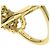 Anello Gucci GG Running in oro giallo 18K con diamanti - vista 6