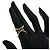 Anello Gucci GG Running in oro giallo 18K con diamanti - vista 7