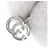 Collana Double G Gucci in oro bianco 18K - vista 5