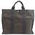 Borsa Hermès Herline MM in tela grigia Marrone - vista 2