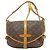 Borsa a Spalla Saumur MM M40710 di Louis Vuitton Marrone Monogramma