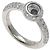 Anel Chopard Happy Diamonds em ouro branco 18K Dourado