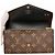 Portafoglio Lungo Monogramma Sarah di Louis Vuitton Marrone - vista 2