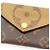 Portafoglio Trifold Monogram Zoe Louis Vuitton Marrone - vista 6