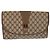 Pochette Vintage Beige Marron Gucci