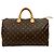 Borsa Boston Monogram Speedy Louis Vuitton Marrone - vista 4