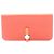 Hermès Portafoglio bifold lungo Dogon in pelle Hermes Rosso