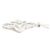 Autre Marque Collana in diamante Monnickendam Platinum Flower D1.43ct Argento - vista 3