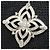 Autre Marque Collana in diamante Monnickendam Platinum Flower D1.43ct Argento - vista 9