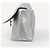 Borsa a spalla Balenciaga Downtown in pelle argento metallizzato - vista 5