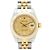 Reloj automático Rolex Datejust con esfera dorada 179143G Dorado