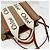 Chloé Borsa Woody Small 2way in feltro/pelle/nylon di Chloe Marrone Crudo - vista 5