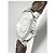 Louis Vuitton Tambour Slim Uhr aus Edelstahl Silber - Ansicht 3