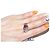 Autre Marque Pt900 Rubin-Diamant-Ring Rot - Ansicht 2