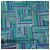 Écharpe en soie à motif géométrique Hermès Violet Turquoise - vue 4