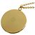 Hermès Medaillon-Halskette Weiß Golden - Ansicht 4