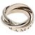 Cartier Trinity Bandring Weihnachts-Edition 1998 Weiß - Ansicht 4